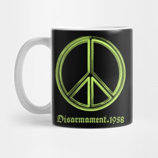 PEACE SYMBOL |CND| DISARMAMENT 1958 Mug